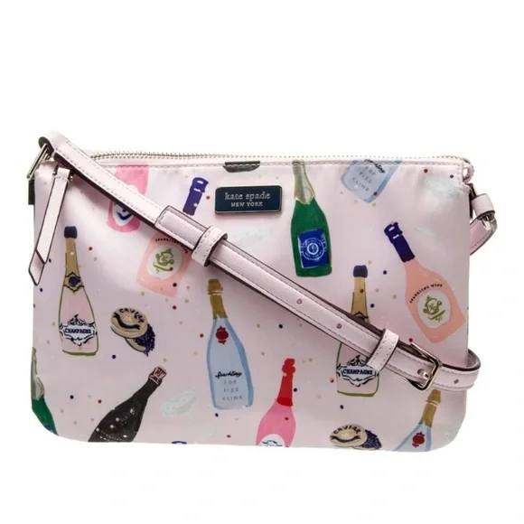 New kate spade New York Dawn Champagne Pink Crossbody Bag Purse - Picture 10 of 13